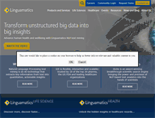 Tablet Screenshot of linguamatics.com